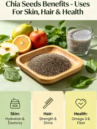 Chia Seeds Benefits - Uses For Skin, Hair & Health Chia Seeds Benefits - Uses For Skin, Hair & Health