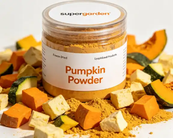 Freeze dried, lyophilized products, supergarden, pumpkin powder, vegetables Freeze dried, lyophilized products, supergarden, pumpkin powder, vegetables