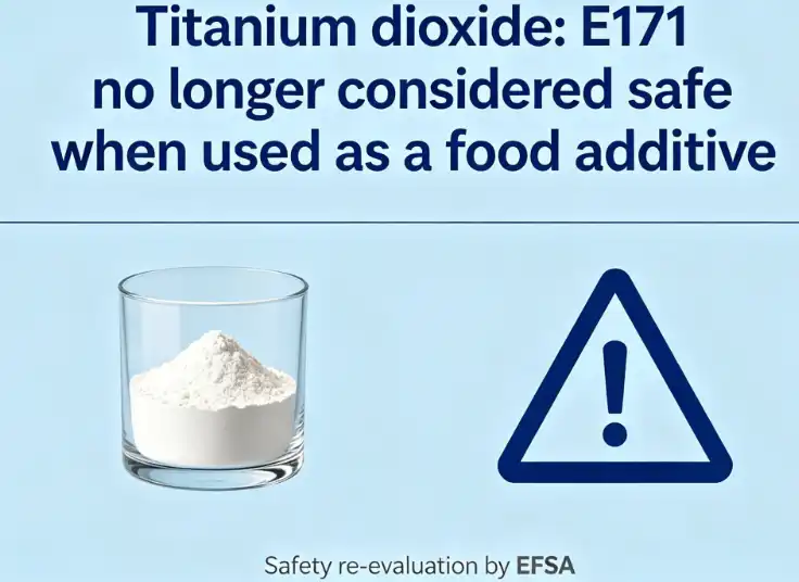 Titanium dioxide: E171 no longer considered safe when used as a food additive | EFSA Titanium dioxide: E171 no longer considered safe when used as a food additive | EFSA