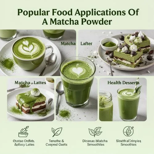 Popular Food Applications of Matcha Powder Popular Food Applications of Matcha Powder