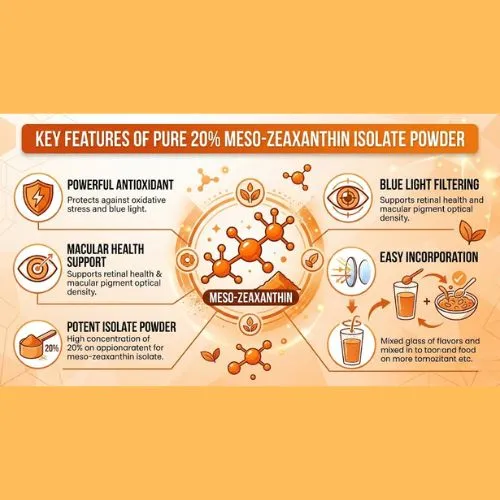 Meso-Zeaxanthin Isolate Powder key feature