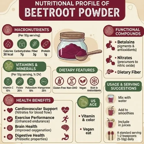 Nutritional Profile of Beetroot Powder Nutritional Profile of Beetroot Powder