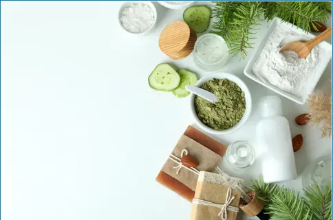 Powdered matcha in skincare and cosmetic products to improve skin health