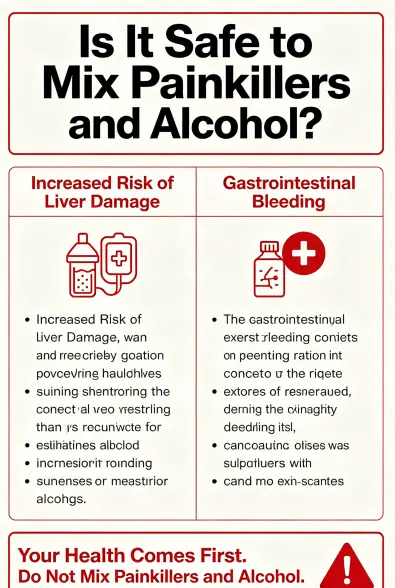 Is It Safe to Mix Painkillers and Alcohol? Is It Safe to Mix Painkillers and Alcohol?