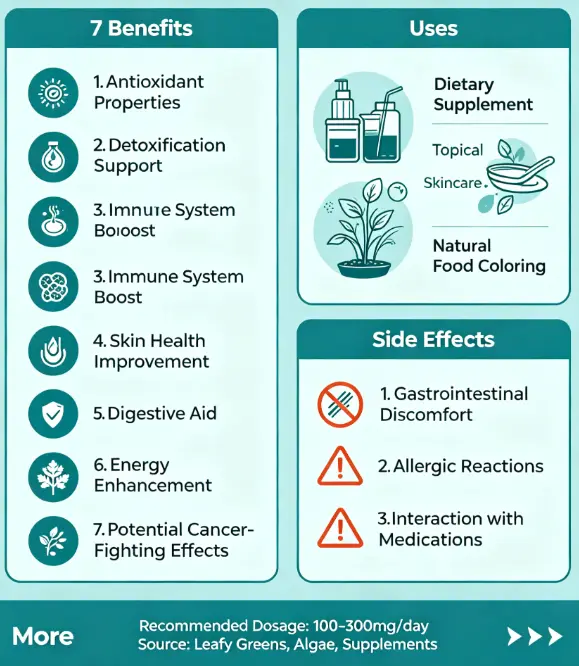 Chlorophyll: 7 Benefits, Uses, Side Effects, and More