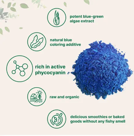 Organic Blue Spirulina Powder (Phycocyanin Extract), No Fishy Smell, 100% Vegan Protein from Blue-Green Algae, Organic Blue Spirulina Powder (Phycocyanin Extract), No Fishy Smell, 100% Vegan Protein from Blue-Green Algae,