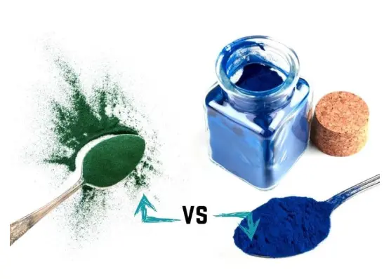 what is the difference between blue and green spirulina powder? what is the difference between blue and green spirulina powder?