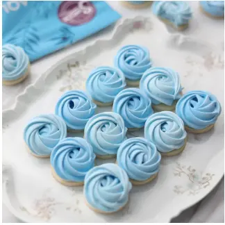 Aqua Blue Spirulina Meringue Cookies – Suncore Foods Inc.