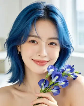 Some Butterfly Pea Flowers & Wow New Hair Color is Ready🌸 | Facebook