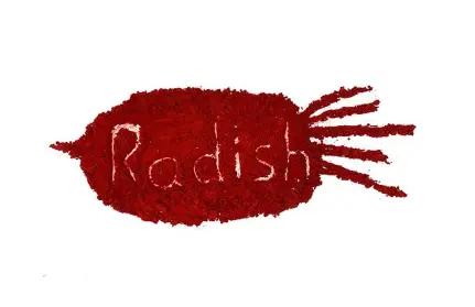Red radish color