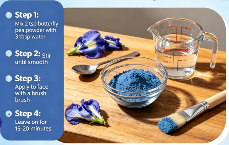 DIY Butterfly Pea Face Mask DIY Butterfly Pea Face Mask