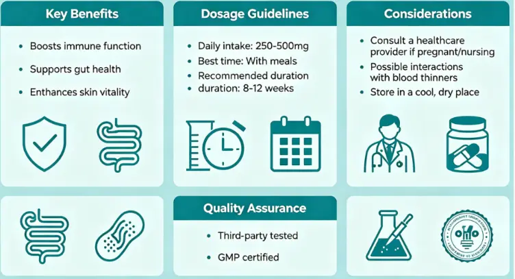 Yeast Beta Glucan Supplements: Dosage and Considerations