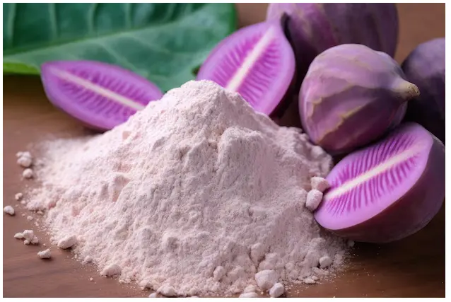 Pile of taro powder professional advertising food photography | Premium AI-generated image