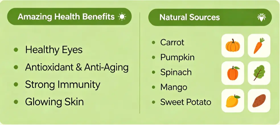 What is beta carotene? What are the benefits?
