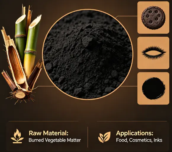 Vegetable Carbon Black e153: Nature's Black Emissary