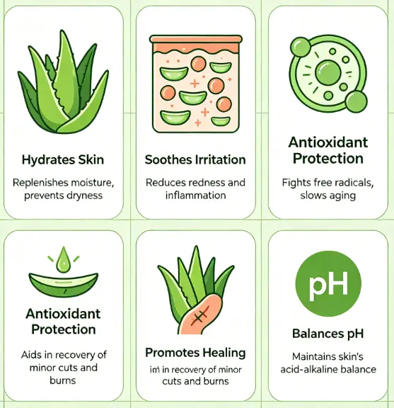 Benefits of Aloe Vera for Skin