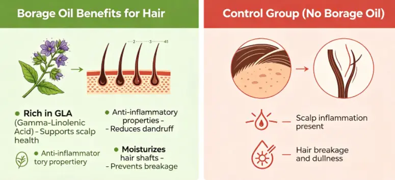 Does borage oil help hair grow