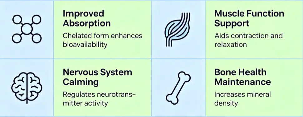 Natural Chelated Magnesium Benefits   