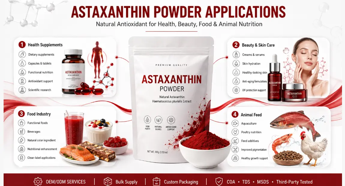 Astaxanthin Powder application Astaxanthin Powder application