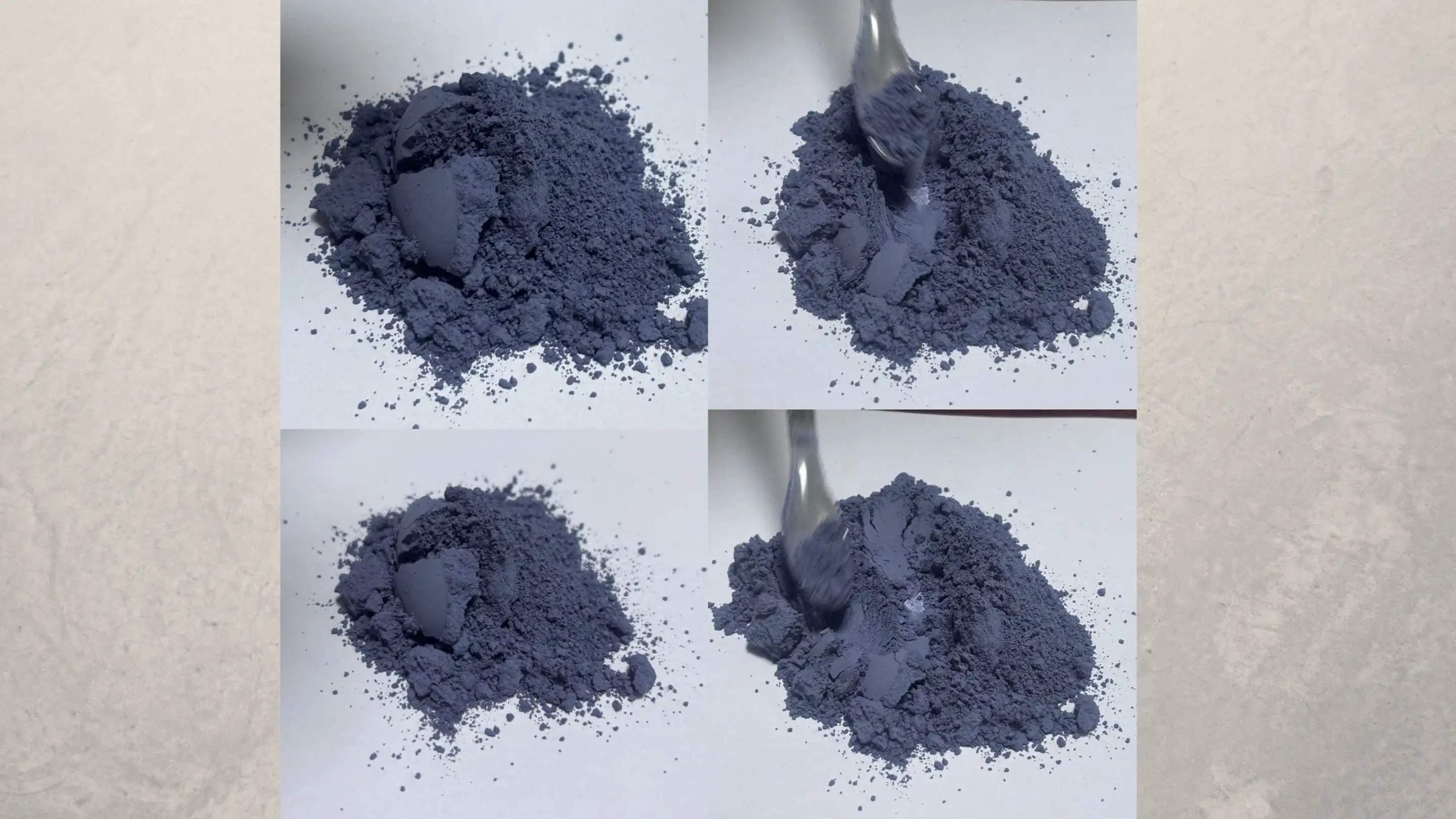 Polvere di fiore di piselli di farfalla blu