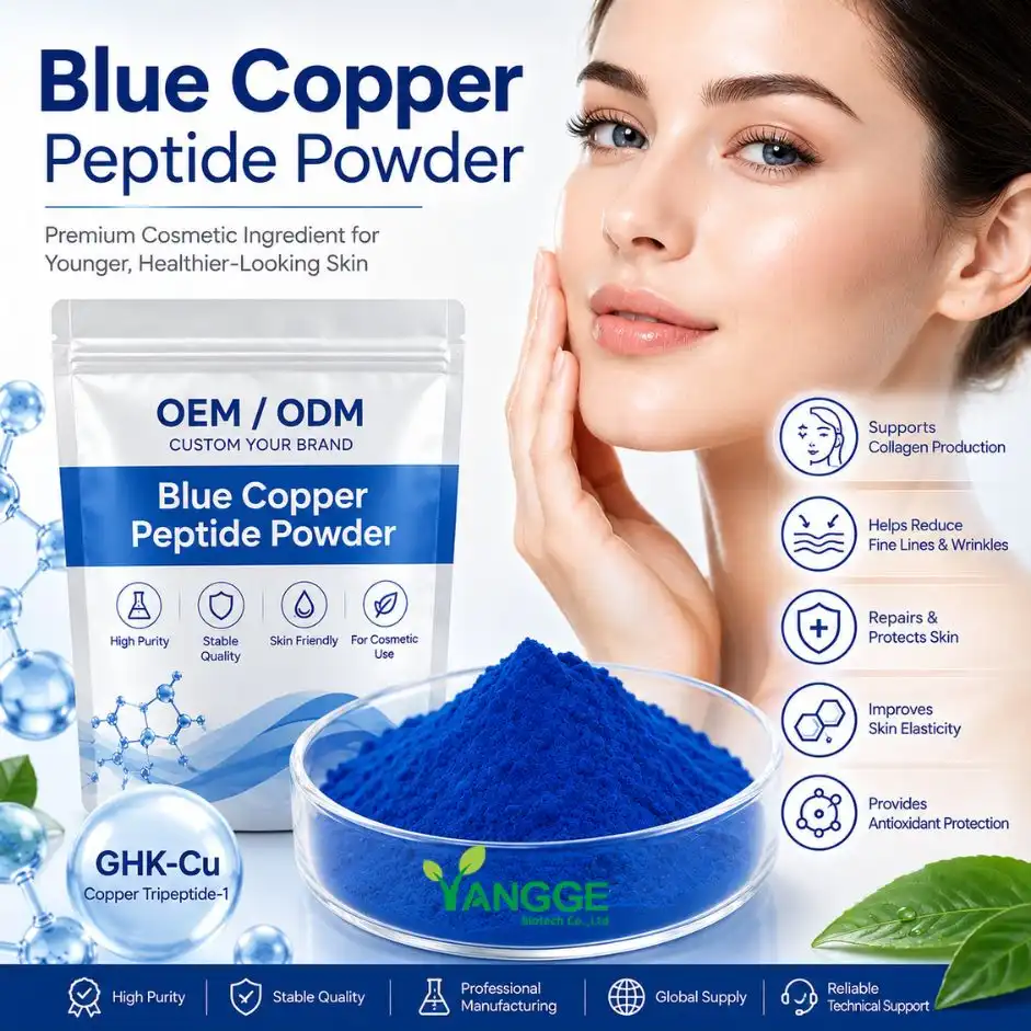 Po de péptido de cobre azul