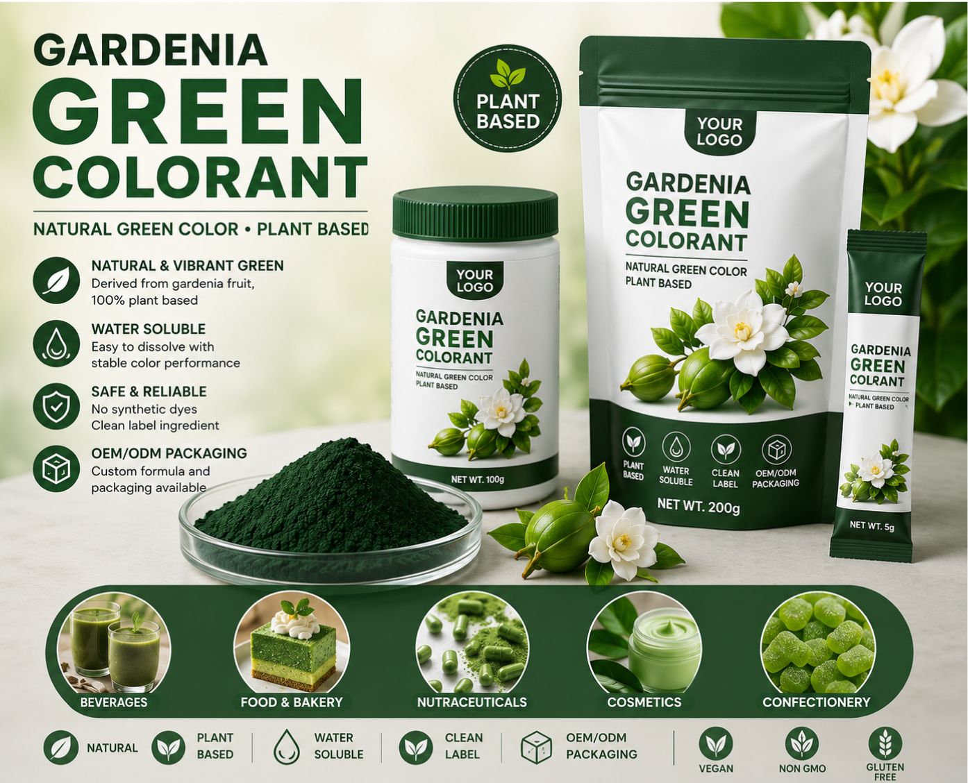 Gardenia Green Colorant